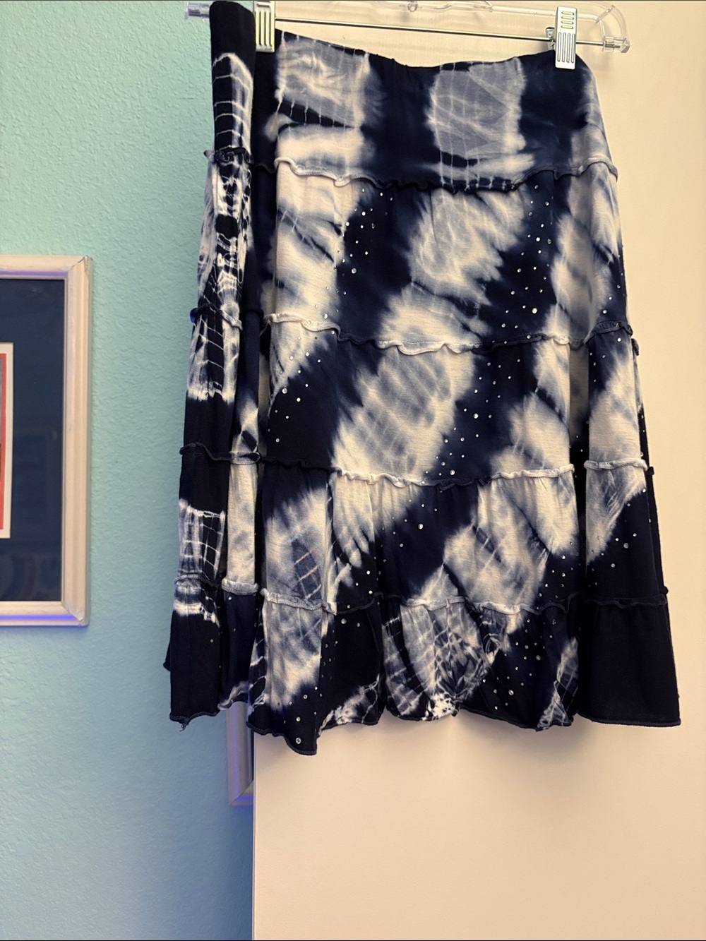 INC tie dye skirt